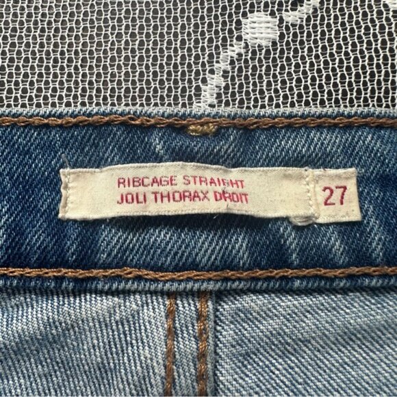 Levi's Ribcage Straight Jeans in BlueSz. 27 - Picture 7 of 13